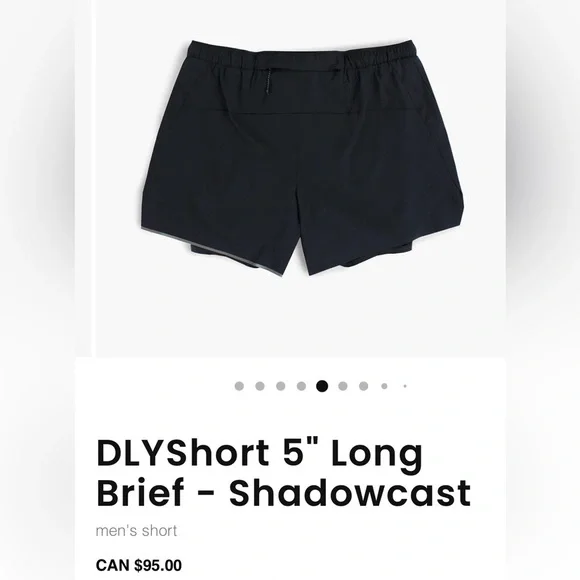 New Ciele DLYShort 5" Long Brief - Shadowcast Sz XL Shorts - Picture 2 of 7